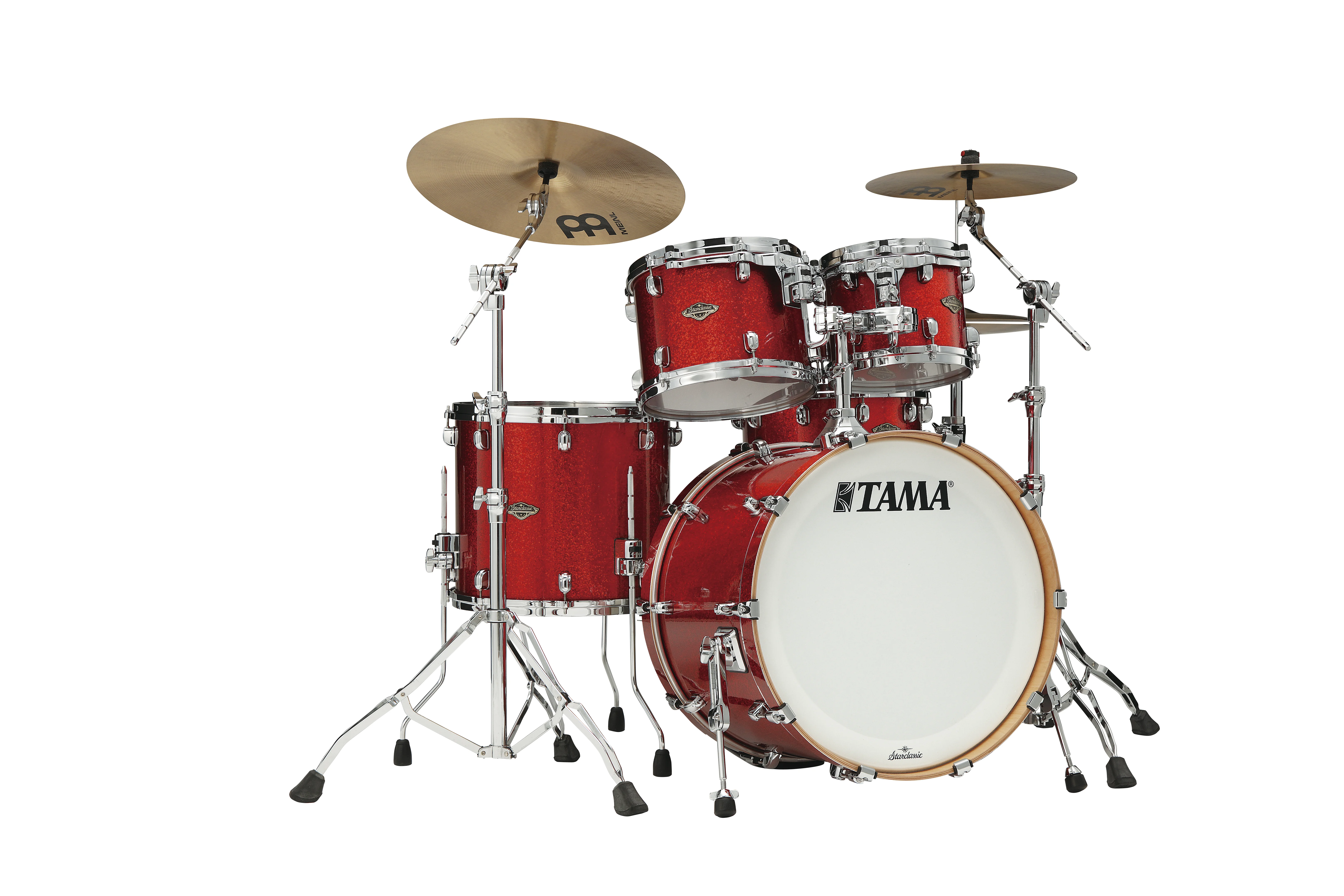 Starclassic Walnut/Birch Duracover Wrap Shell Kit 4 teilig - Garnet Red Sparkle